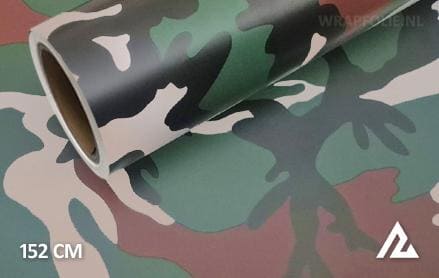 Camouflage groen zwart folie