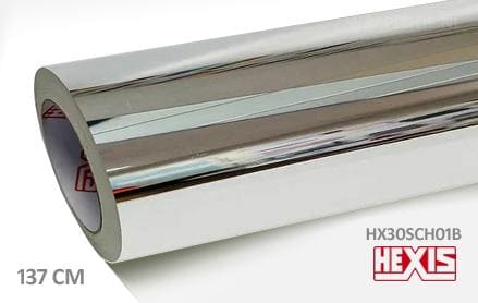 Hexis HX30SCH01B Super Chrome Silver Gloss